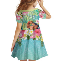 Personalised Hawaii Father's Day Family Matching Off Shoulder Maxi Dress and Hawaiian Shirt Happy Father And Child