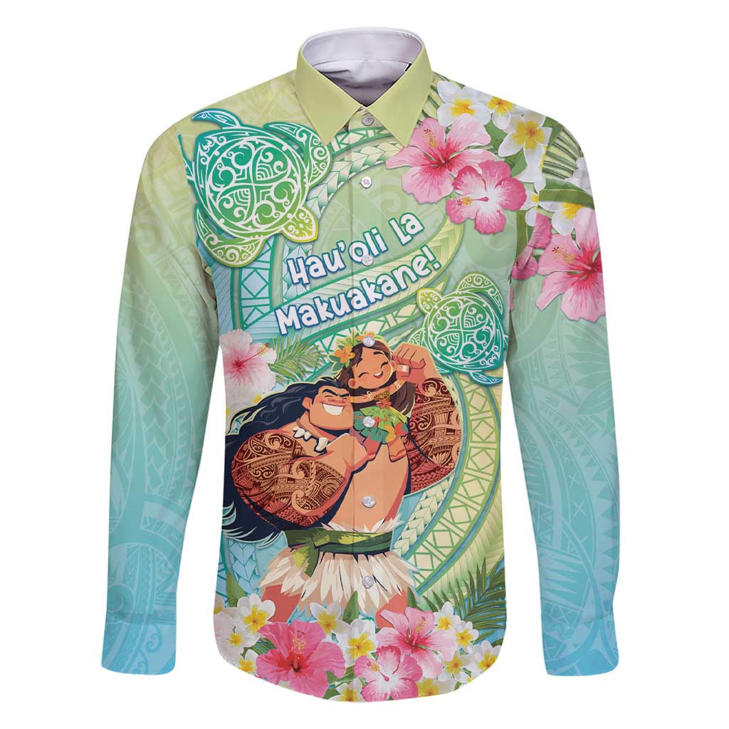 Personalised Hawaii Father's Day Family Matching Short Sleeve Bodycon Dress and Hawaiian Shirt Happy Father And Child