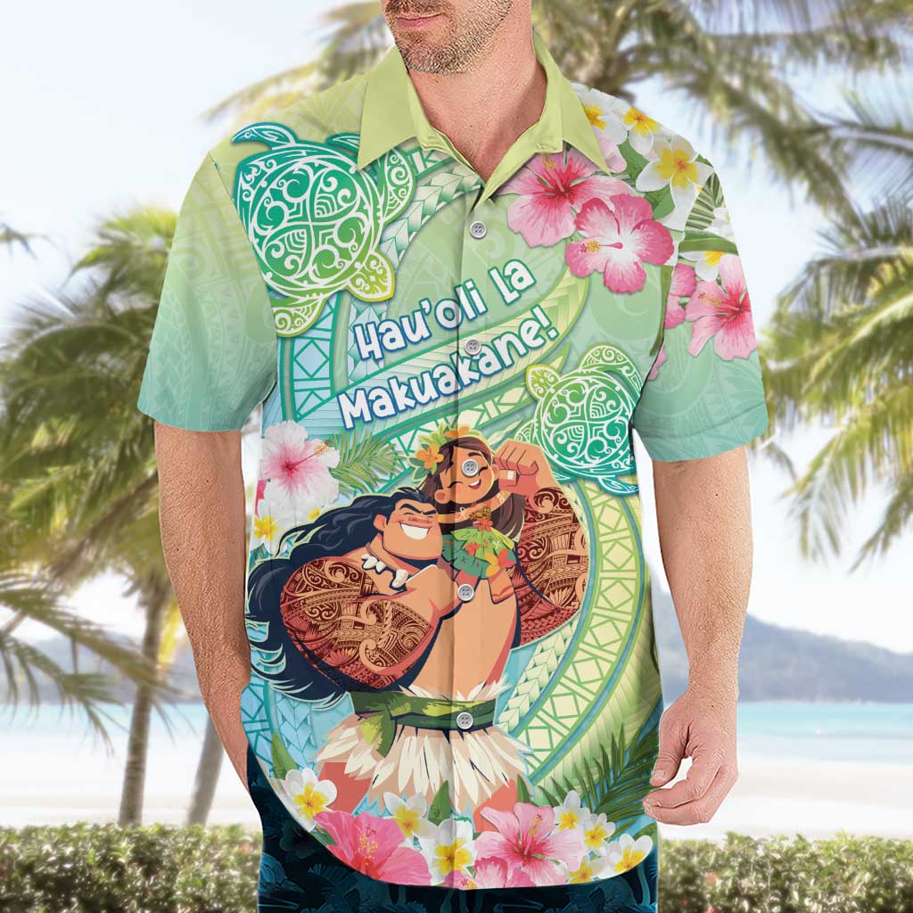 Personalised Hawaii Father's Day Hawaiian Shirt Happy Father And Child