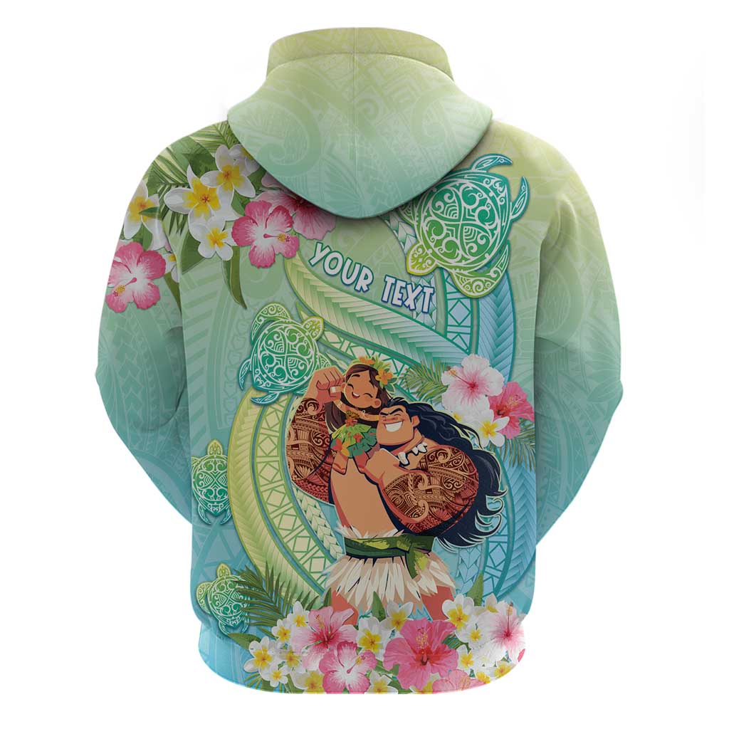 Personalised Hawaii Father's Day Hoodie Happy Father And Child
