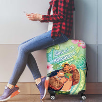 Hawaii Father's Day Luggage Cover Happy Father And Child