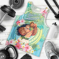 Personalised Hawaii Father's Day Men Tank Top Happy Father And Child