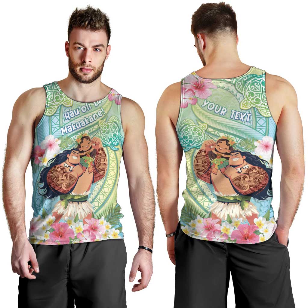 Personalised Hawaii Father's Day Men Tank Top Happy Father And Child