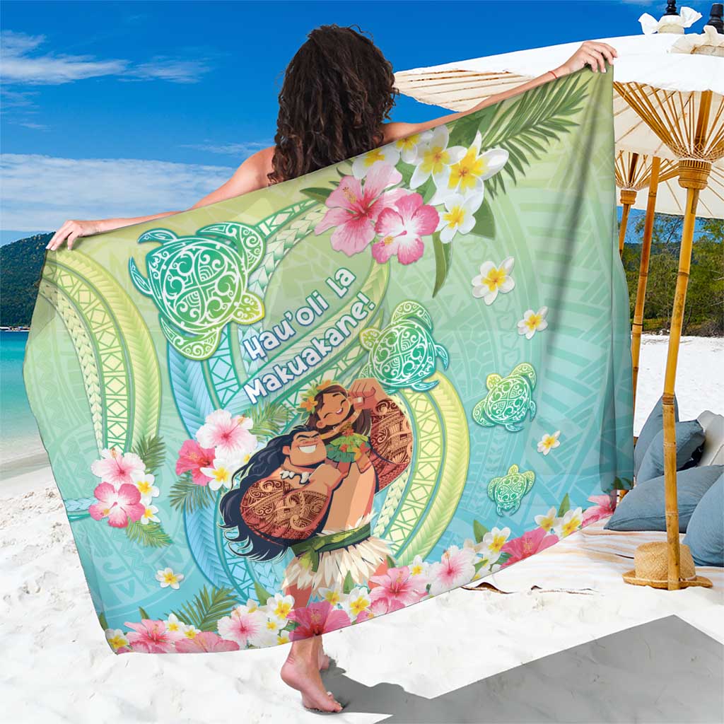 Hawaii Father's Day Sarong Happy Father And Child