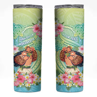 Personalised Hawaii Father's Day Skinny Tumbler Happy Father And Child