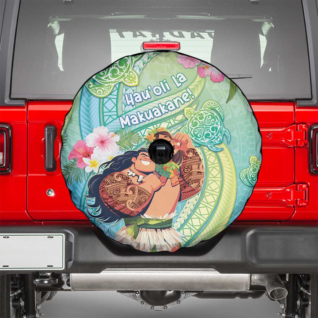 Hawaii Father's Day Spare Tire Cover Happy Father And Child