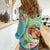 Personalised Hawaii Father's Day Women Casual Shirt Happy Father And Child