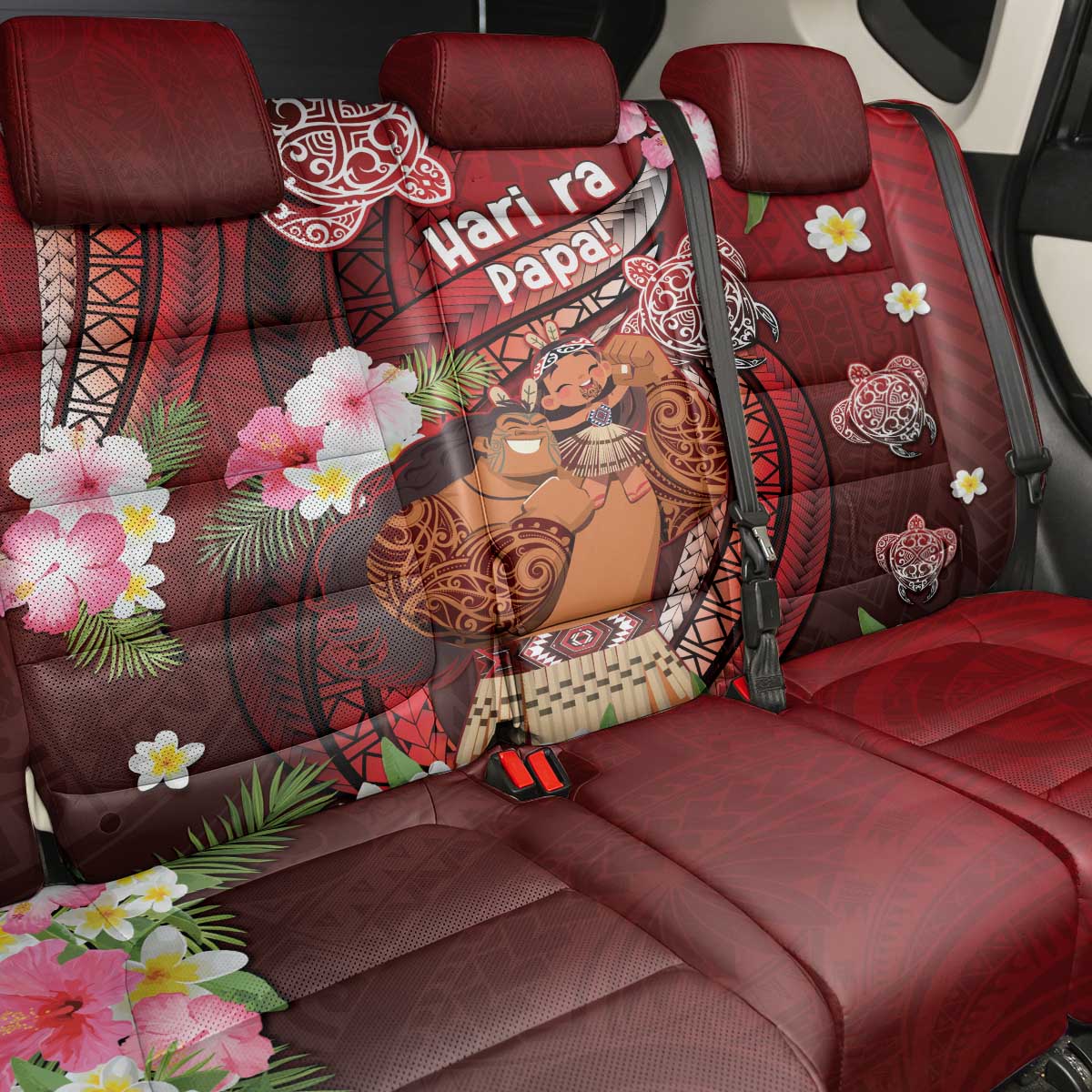 New Zealand Father's Day Back Car Seat Cover Happy Father And Child