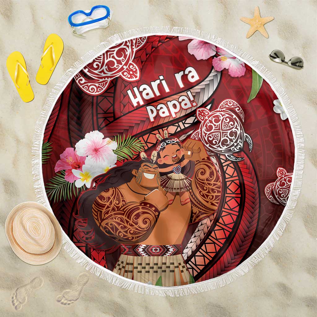 New Zealand Father's Day Beach Blanket Happy Father And Child