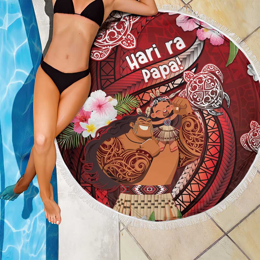 New Zealand Father's Day Beach Blanket Happy Father And Child