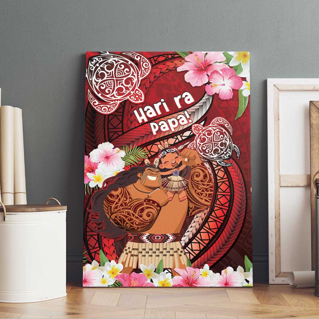 New Zealand Father's Day Canvas Wall Art Happy Father And Child