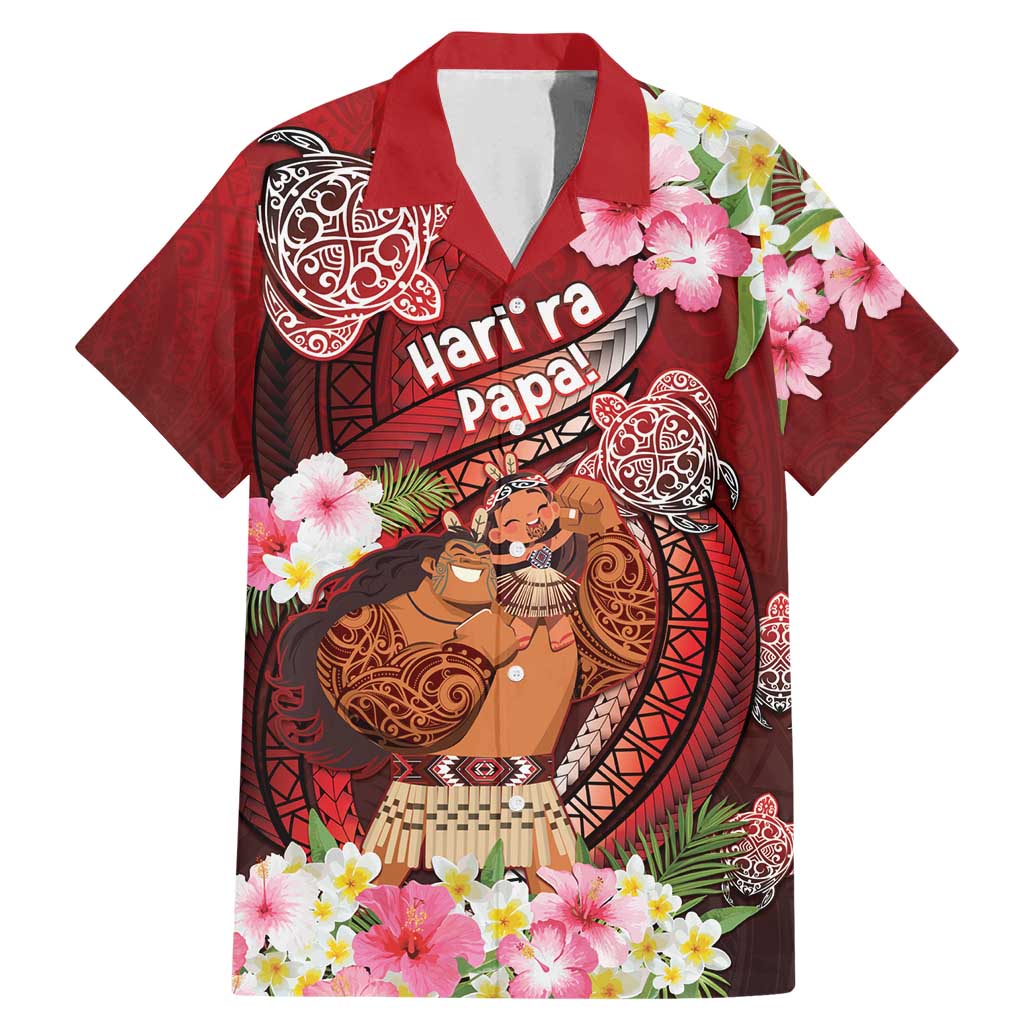 Personalised New Zealand Father's Day Family Matching Mermaid Dress and Hawaiian Shirt Happy Father And Child