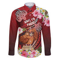 Personalised New Zealand Father's Day Family Matching Short Sleeve Bodycon Dress and Hawaiian Shirt Happy Father And Child