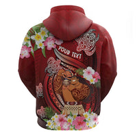 Personalised New Zealand Father's Day Hoodie Happy Father And Child DT04 - Polynesian Pride