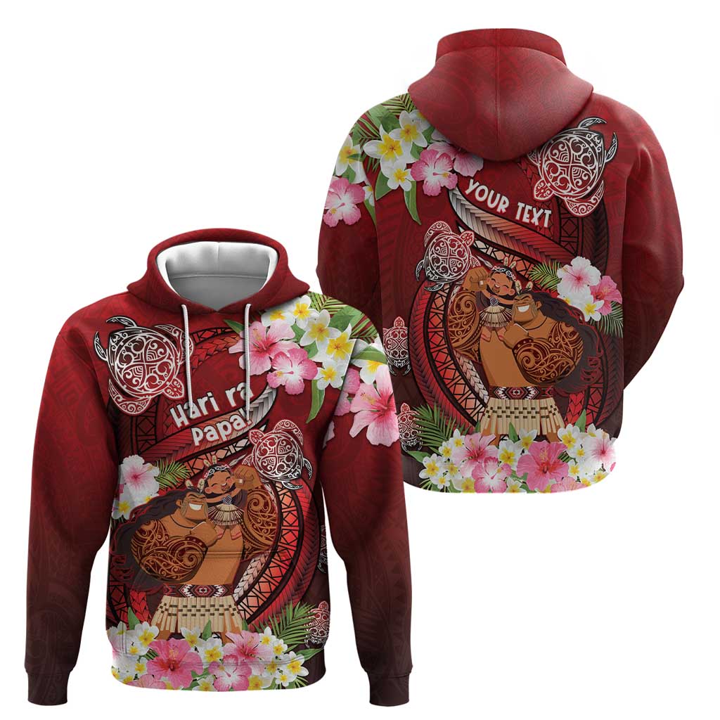 Personalised New Zealand Father's Day Hoodie Happy Father And Child DT04 - Polynesian Pride