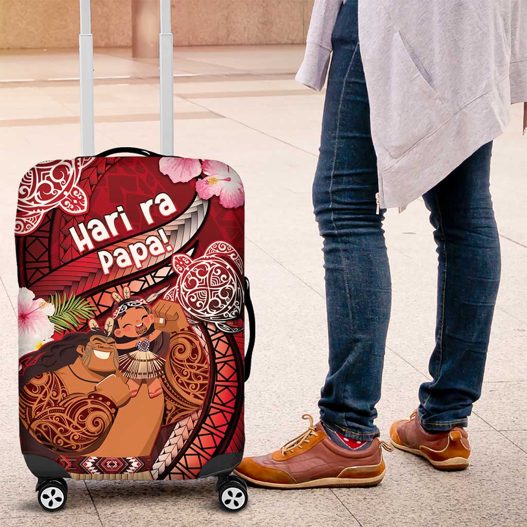 New Zealand Father's Day Luggage Cover Happy Father And Child
