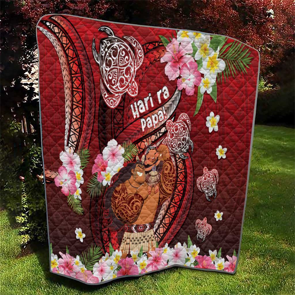 New Zealand Father's Day Quilt Happy Father And Child