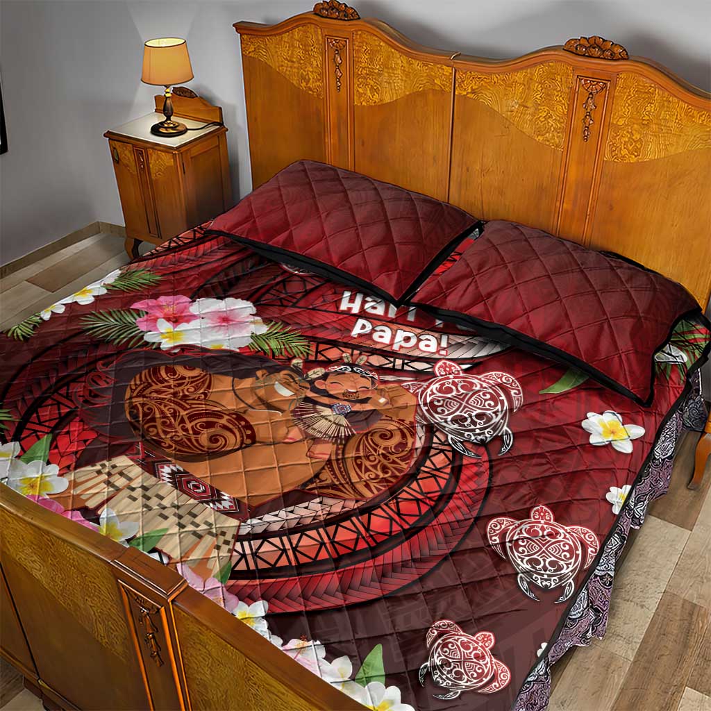 New Zealand Father's Day Quilt Bed Set Happy Father And Child