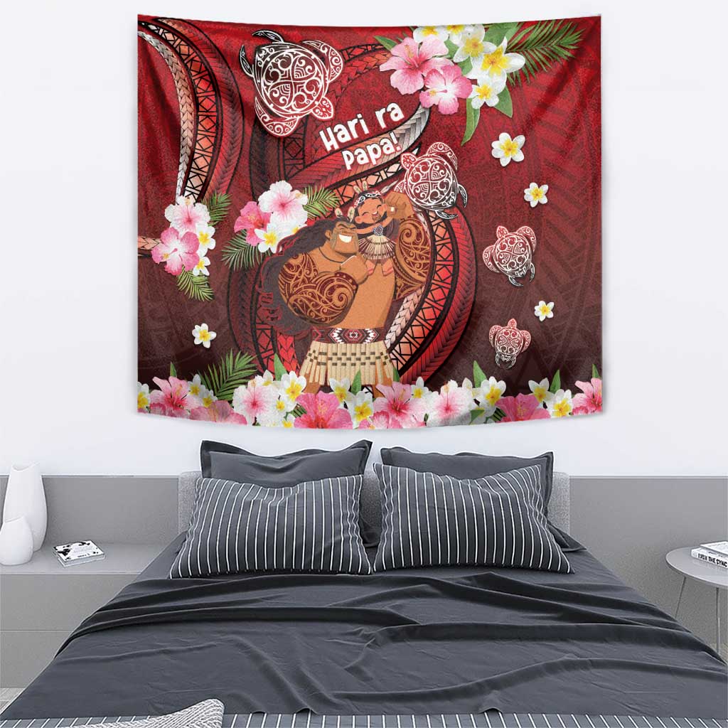 New Zealand Father's Day Tapestry Happy Father And Child DT04 - Polynesian Pride