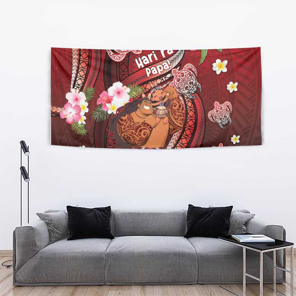 New Zealand Father's Day Tapestry Happy Father And Child DT04 - Polynesian Pride