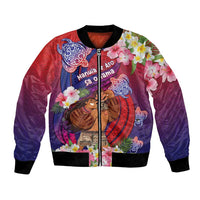 Personalised Samoa Father's Day Bomber Jacket Happy Father And Child