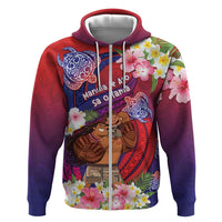 Personalised Samoa Father's Day Hoodie Happy Father And Child