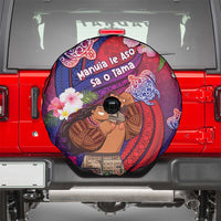 Samoa Father's Day Spare Tire Cover Happy Father And Child