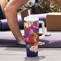 Personalised Samoa Father's Day Tumbler With Handle Happy Father And Child