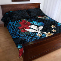 Hawaii Butterfly Quilt Bed Set Kanaka Maoli Mix Hibiscus