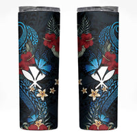 Hawaii Butterfly Skinny Tumbler Kanaka Maoli Mix Hibiscus
