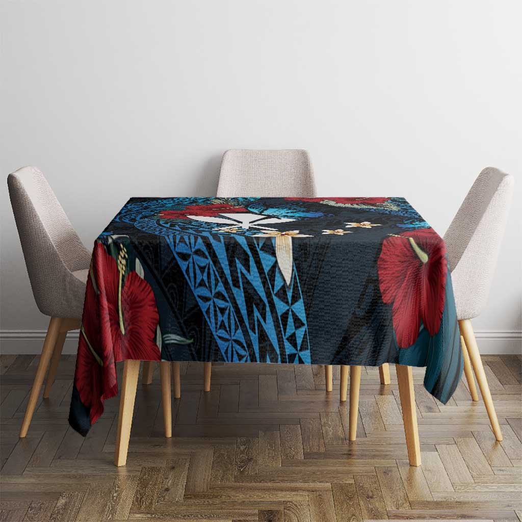 Hawaii Butterfly Tablecloth Kanaka Maoli Mix Hibiscus