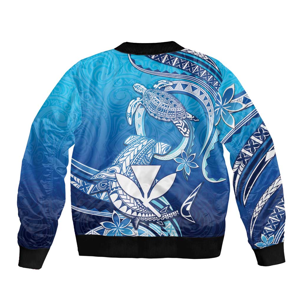 Hawaii Bomber Jacket Turtle With Hammerhead Shark Oceanic