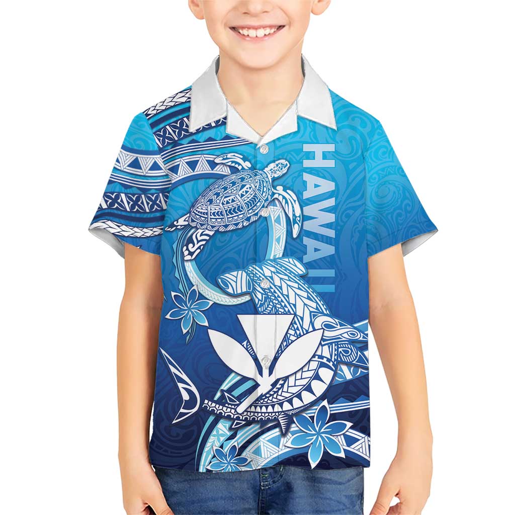 Hawaii Family Matching Short Sleeve Bodycon Dress and Hawaiian Shirt Turtle With Hammerhead Shark Oceanic