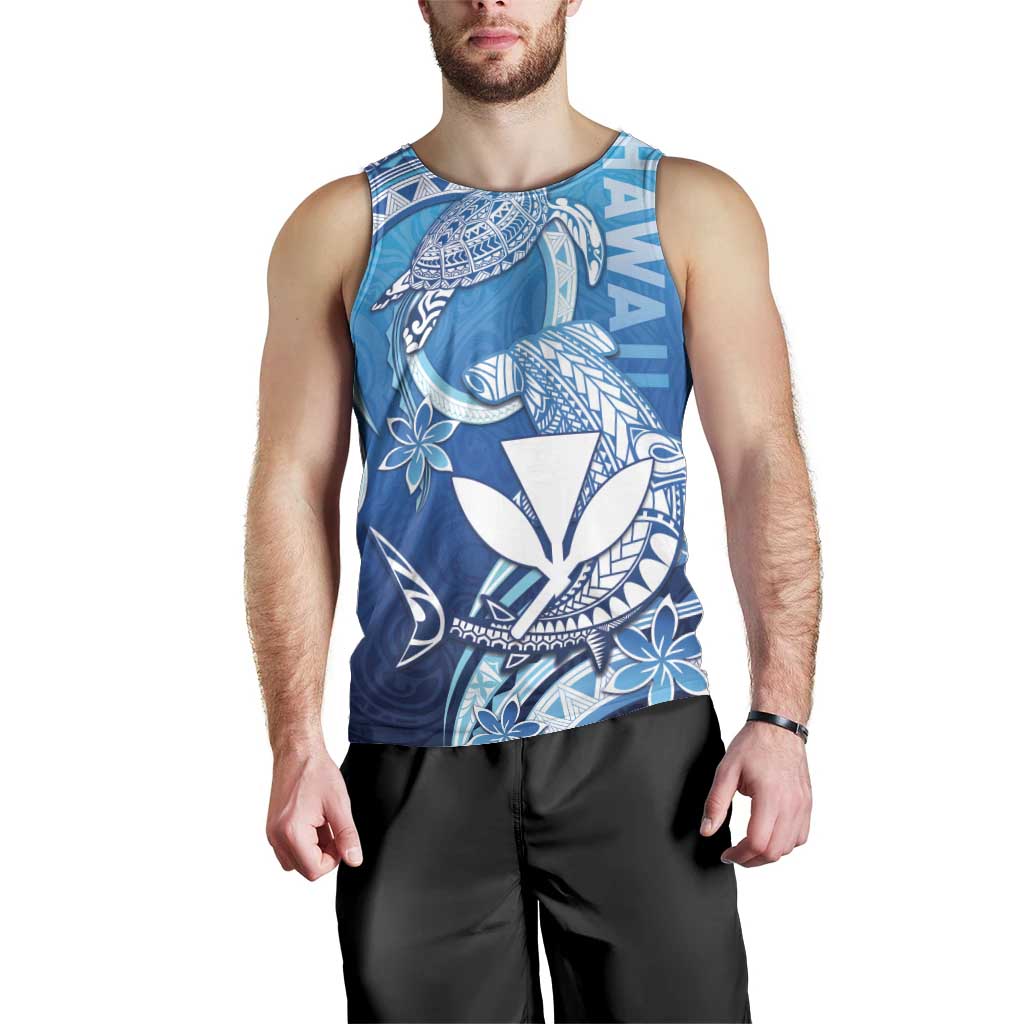 Hawaii Men Tank Top Turtle With Hammerhead Shark Oceanic