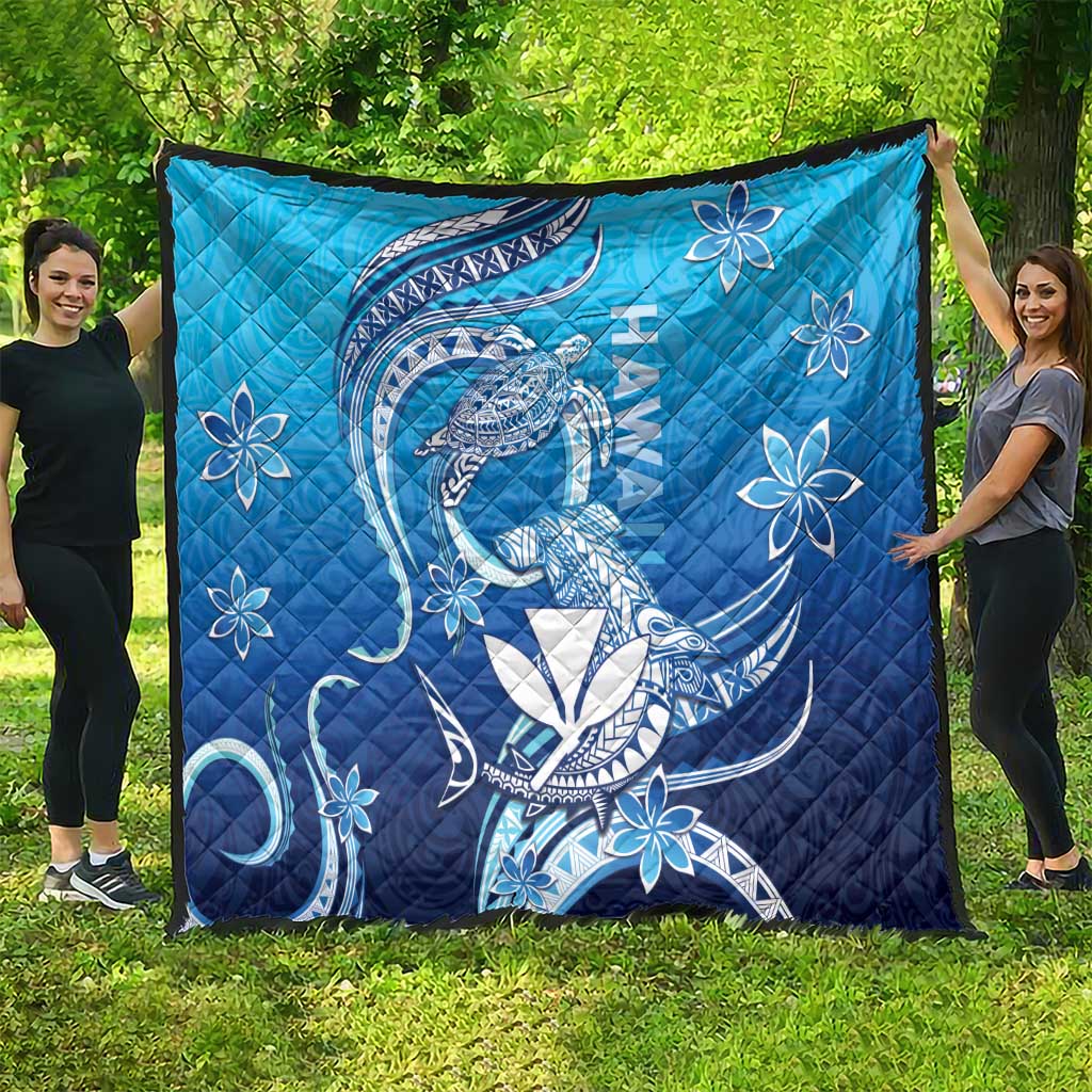 Hawaii Quilt Turtle With Hammerhead Shark Oceanic