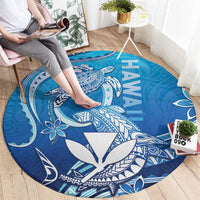 Hawaii Round Carpet Turtle With Hammerhead Shark Oceanic DT04 - Polynesian Pride