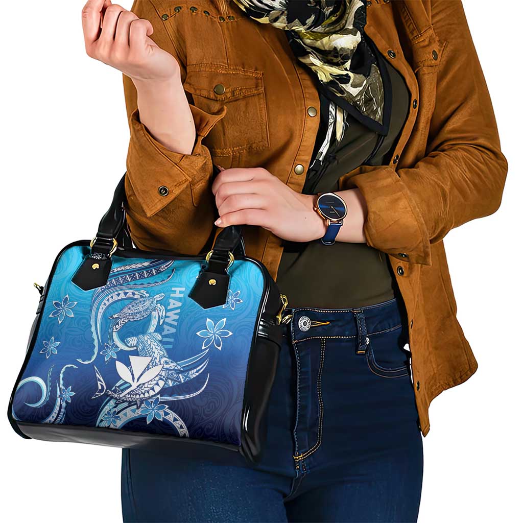 Hawaii Shoulder Handbag Turtle With Hammerhead Shark Oceanic