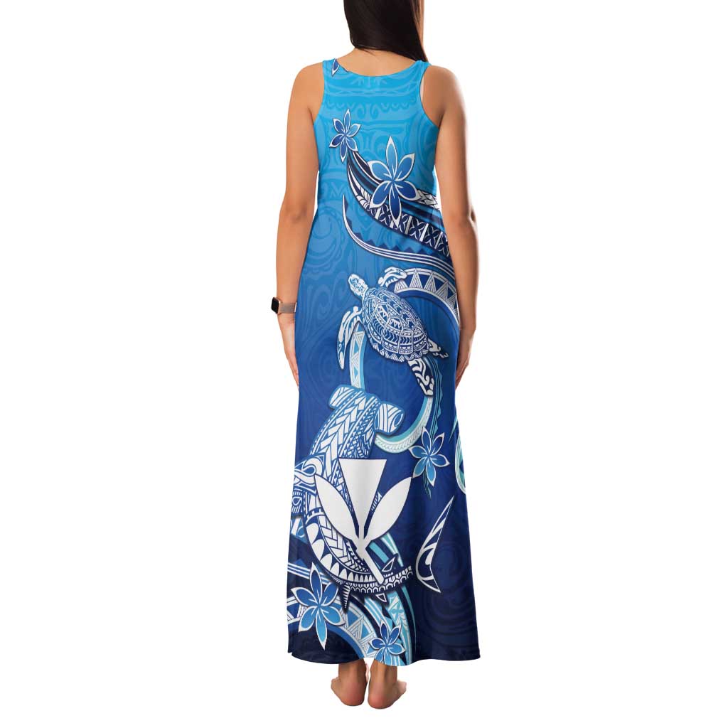 Hawaii Tank Maxi Dress Turtle With Hammerhead Shark Oceanic