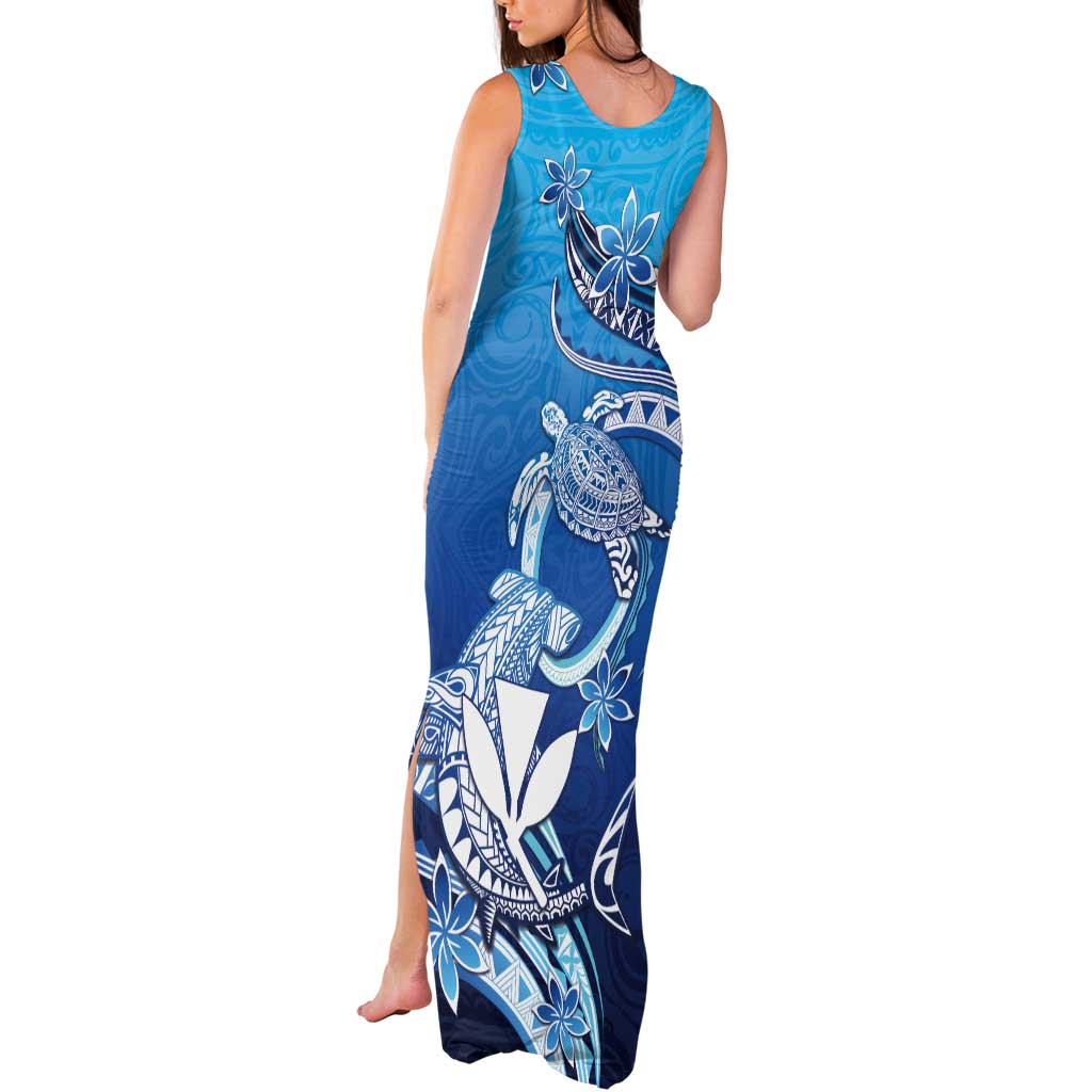 Hawaii Tank Maxi Dress Turtle With Hammerhead Shark Oceanic