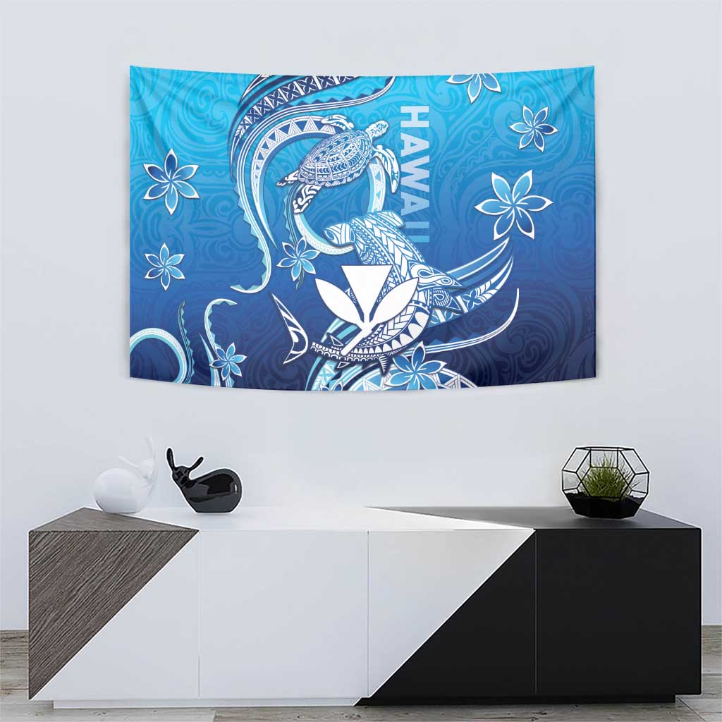 Hawaii Tapestry Turtle With Hammerhead Shark Oceanic DT04 - Polynesian Pride
