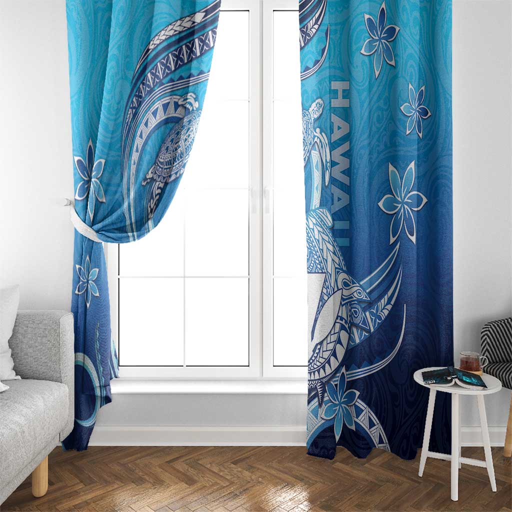 Hawaii Window Curtain Turtle With Hammerhead Shark Oceanic