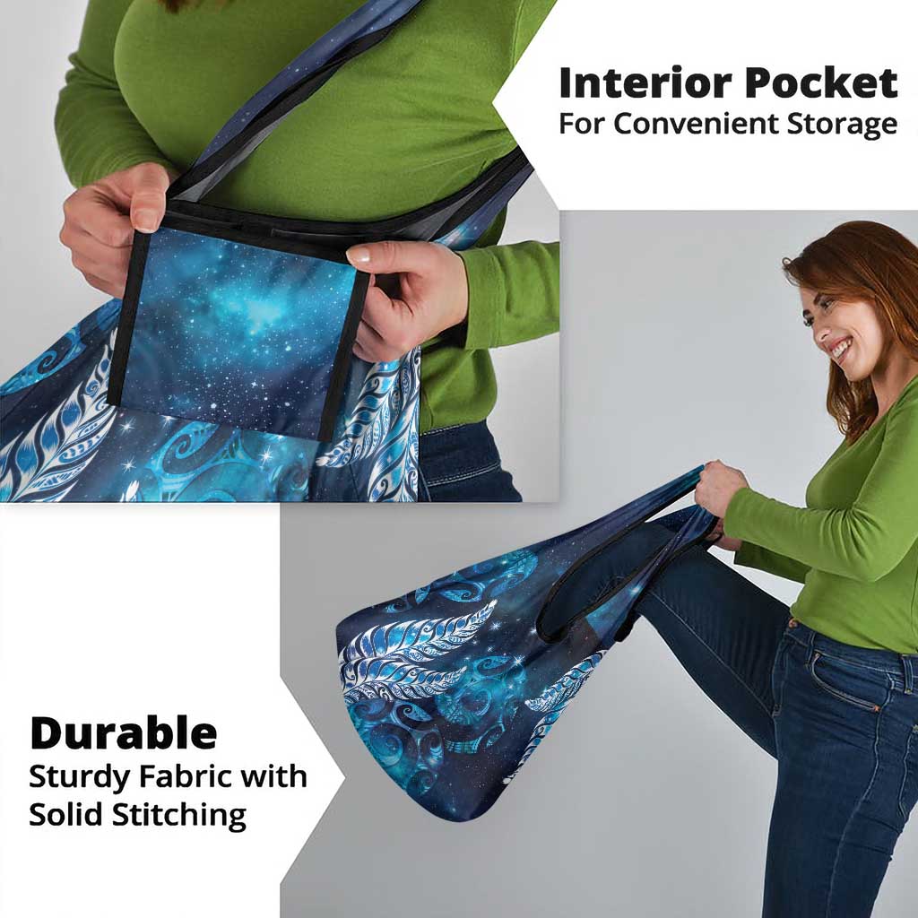 New Zealand Matariki Grocery Bag Maori Koru Mix Silver Fern