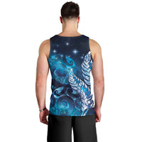 New Zealand Matariki Men Tank Top Maori Koru Mix Silver Fern