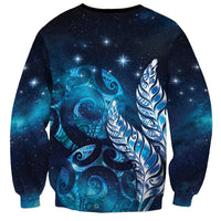 New Zealand Matariki Sweatshirt Maori Koru Mix Silver Fern