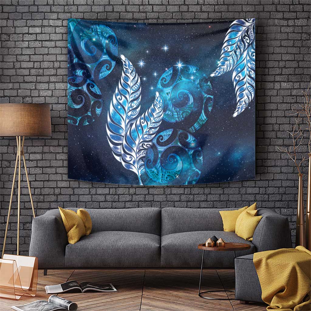 New Zealand Matariki Tapestry Maori Koru Mix Silver Fern