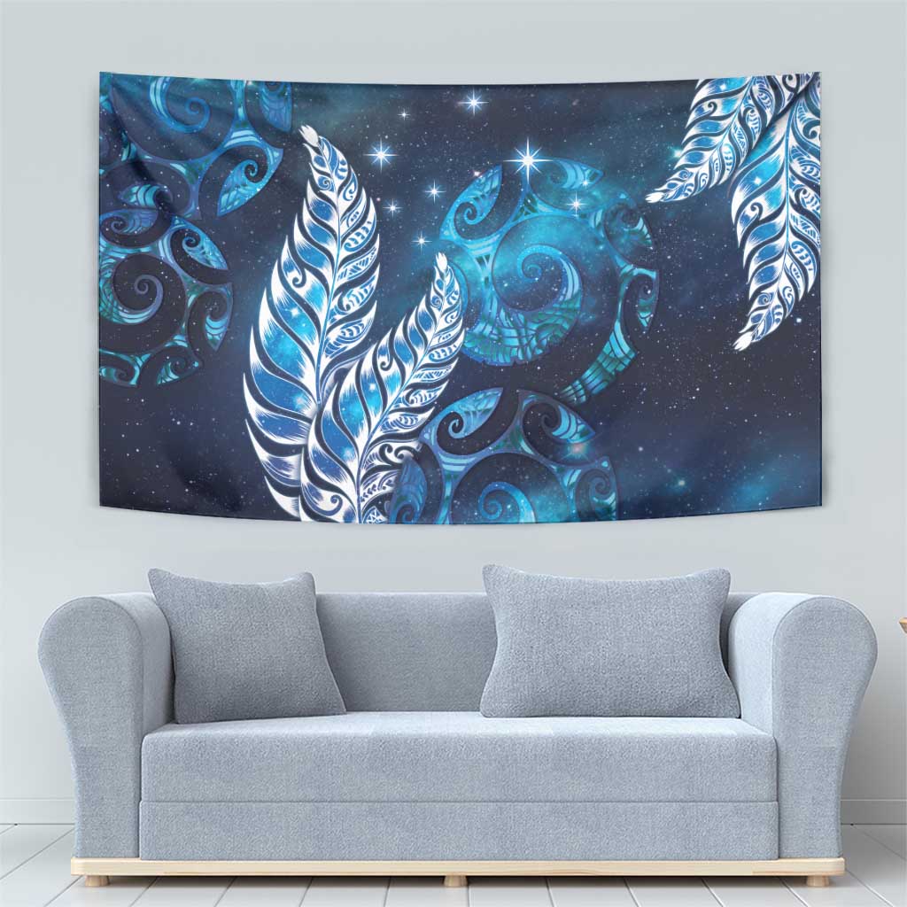 New Zealand Matariki Tapestry Maori Koru Mix Silver Fern
