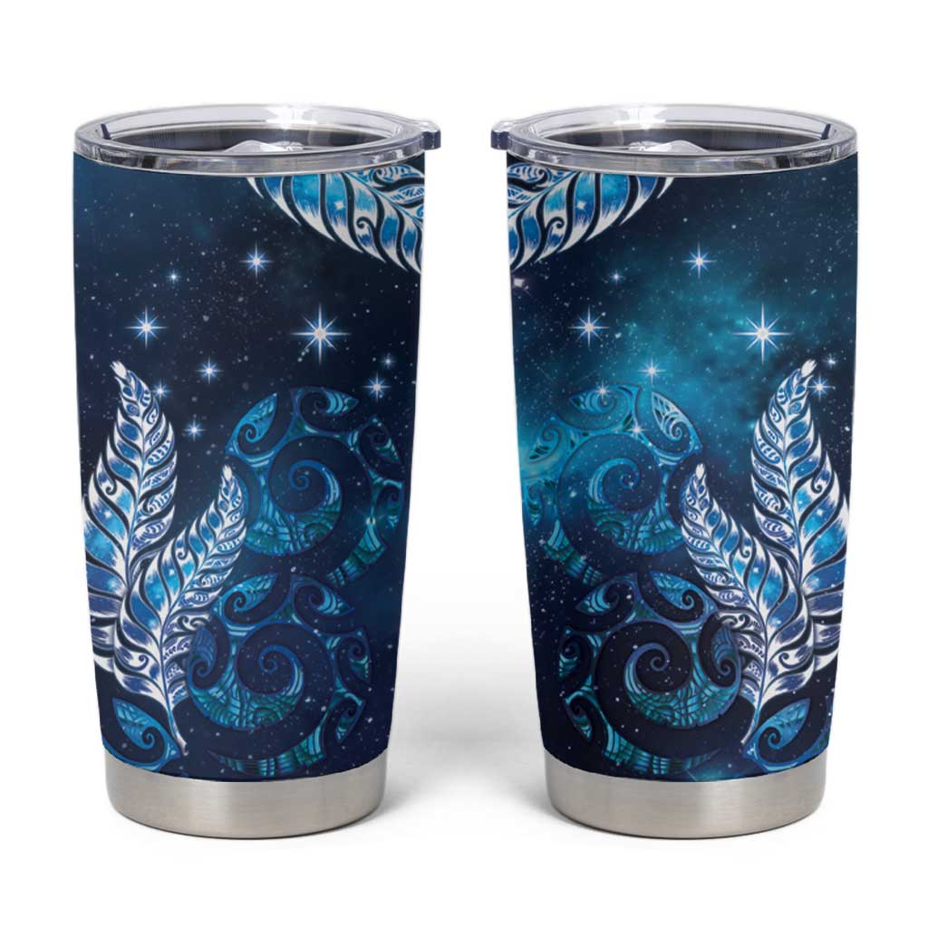 New Zealand Matariki Tumbler Cup Maori Koru Mix Silver Fern