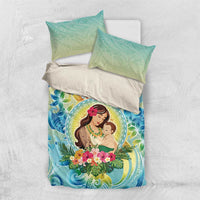 Hawaii Mother's Day Bedding Set I Love You Mom