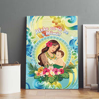 Hawaii Mother's Day Canvas Wall Art I Love You Mom