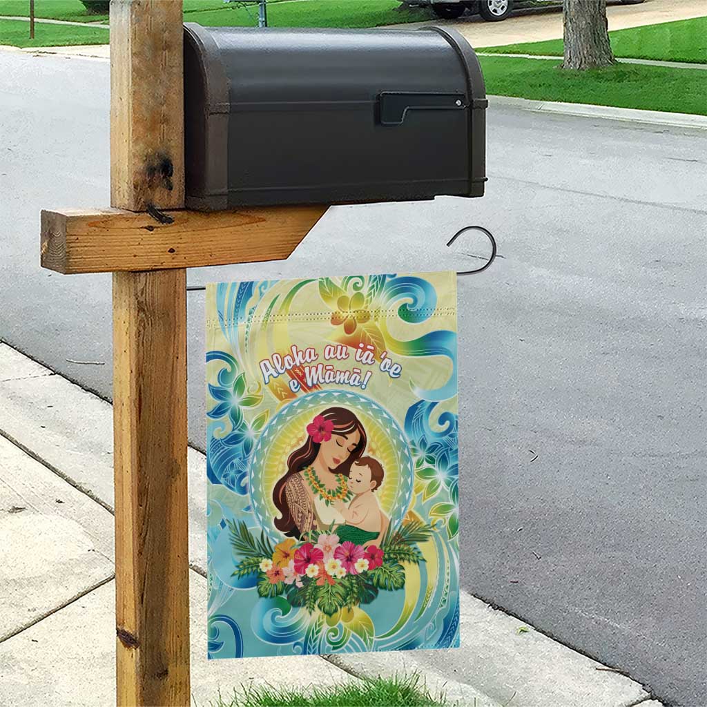 Hawaii Mother's Day Garden Flag I Love You Mom